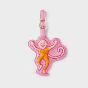 Roller Rabbit Target Monkey Pink Orange Sea Life Luggage Tag - NWT!